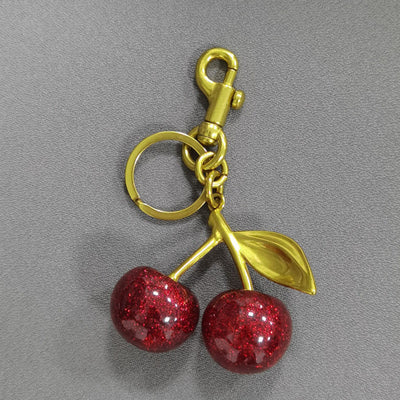 Cherry Crystal Stylish Keychain Creative Exquisite Car Key Ring