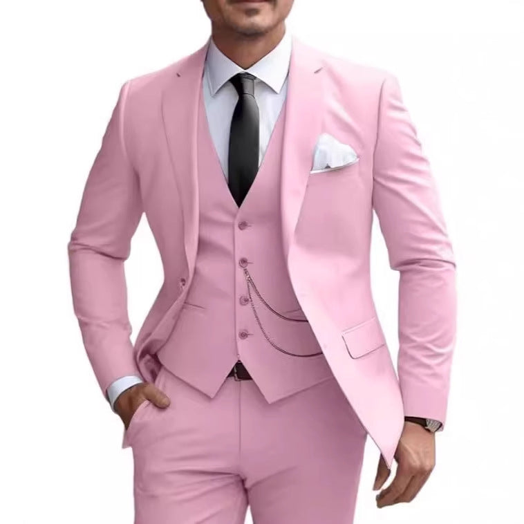 Suit Slim Fit Business Suit Banquet Temperament