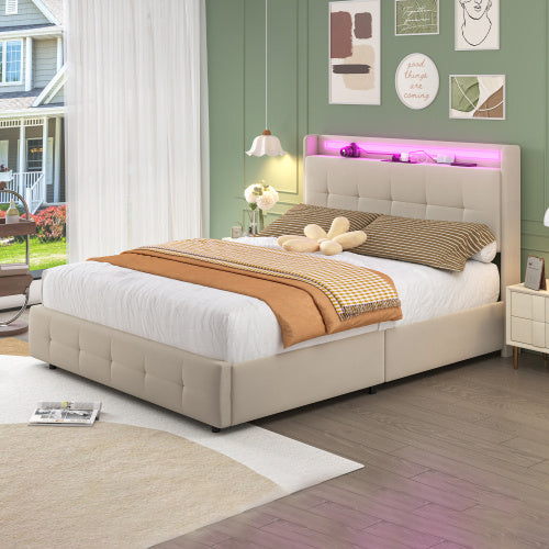 Holzlattenrost Gepolstertes Bett