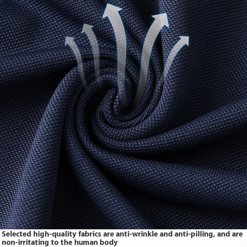 Men's And Women's Business Work Clothes Lapel T-shirt