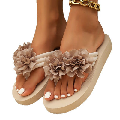 Square Heel Peep-toe Slippers