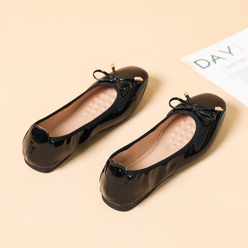 Square Toe Soft Bottom Soft Upper Shoes Women