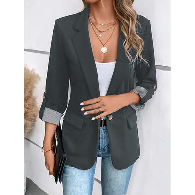 Women's Casual Blazers Open Front Long Sleeve