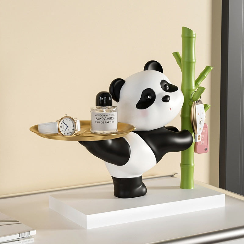 Panda Home Entrance Cabinet Key Storage Ornaments