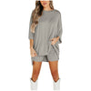 Summer Shorts Suit Fashion Loose Short-sleeved T-shirt And Slim Tight Pants Women's Clothing