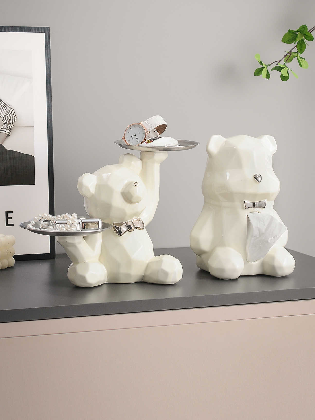 Key Storage Entrance Decoration Tray Home Decorations