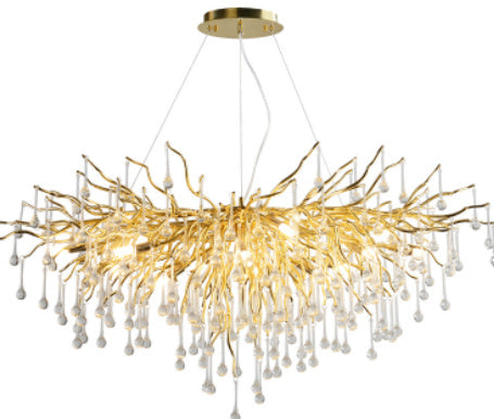 Luxury Chandelier Water Drop Crystal Lamp