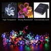 Solar-powered String Lights Flowers Flashing
