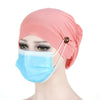 Button imitation Muslim bottom cap
