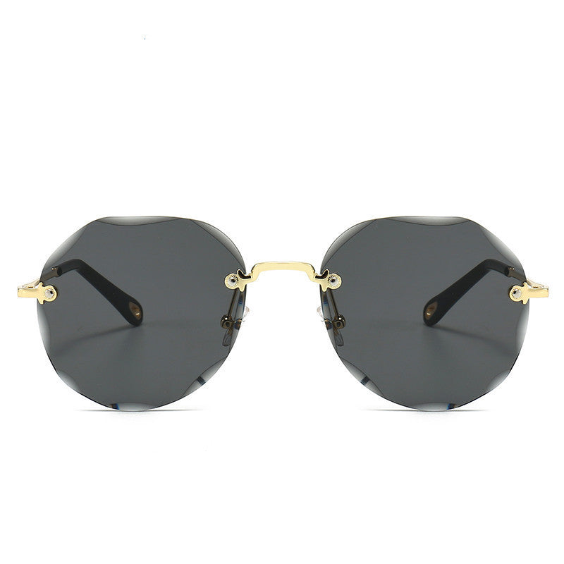 Polygonal Sunglasses Women Rimless
