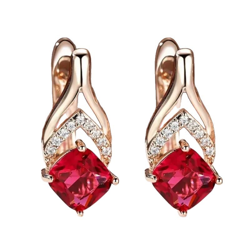 Rose Gold  Eardrops Earrings
