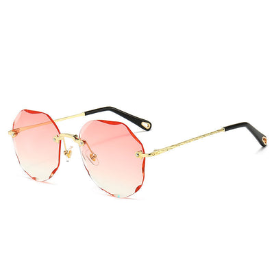 Polygonal Sunglasses Women Rimless