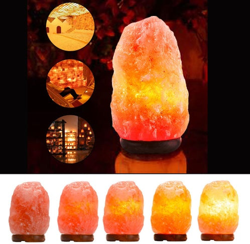 Crystal salt lamp socket lamp creative decoration gift