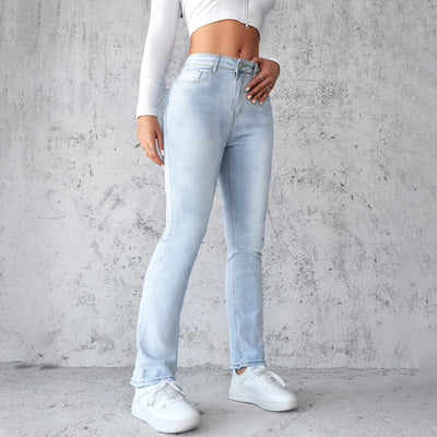 Women's Straight Leg Slim Fit Jeans