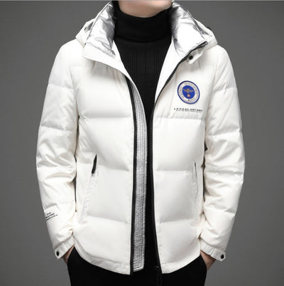 New Winter Hooded Warm and Cold Proof Down Jacket for Middle-aged and Young Men