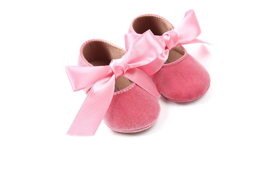 Ribbon Spring and Autumn Baby Princess Shoes