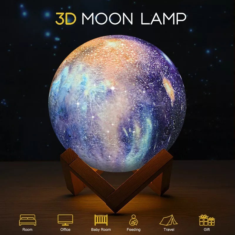 LED USB Star Galaxy Moon Lamp