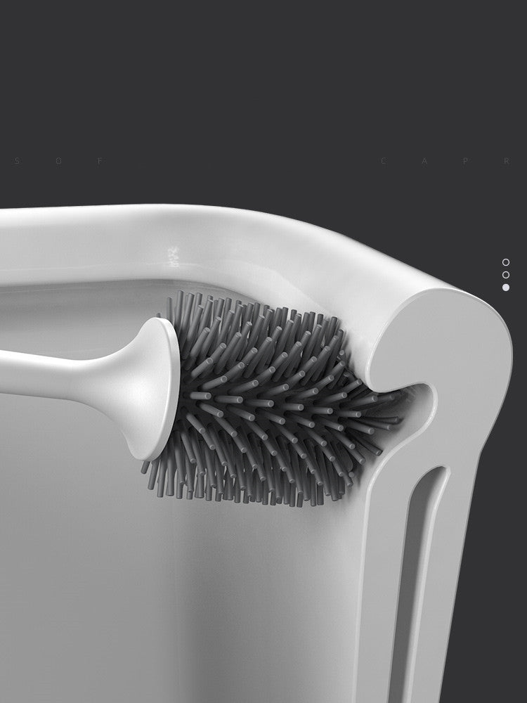 Toilet brush without dead ends