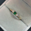 European And American Simple Women's Wedding Ring Inlaid Zircon Gold Plated
