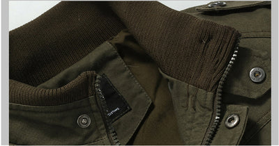 brand jacket men winter army military pilot