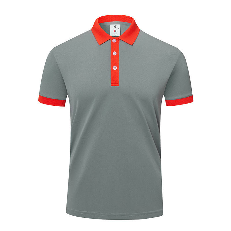 Men's And Women's Business Work Clothes Lapel T-shirt