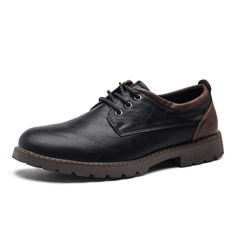 British Style Retro Casual Leather Shoes Men's Casual
