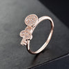 Creative Couple Key Diamond Ring