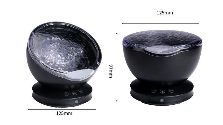 Ocean Wave Projector LED Night Light Remote Control