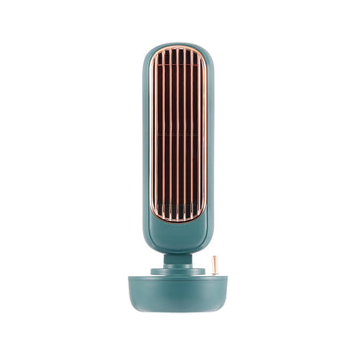 Mini portable leafless fan