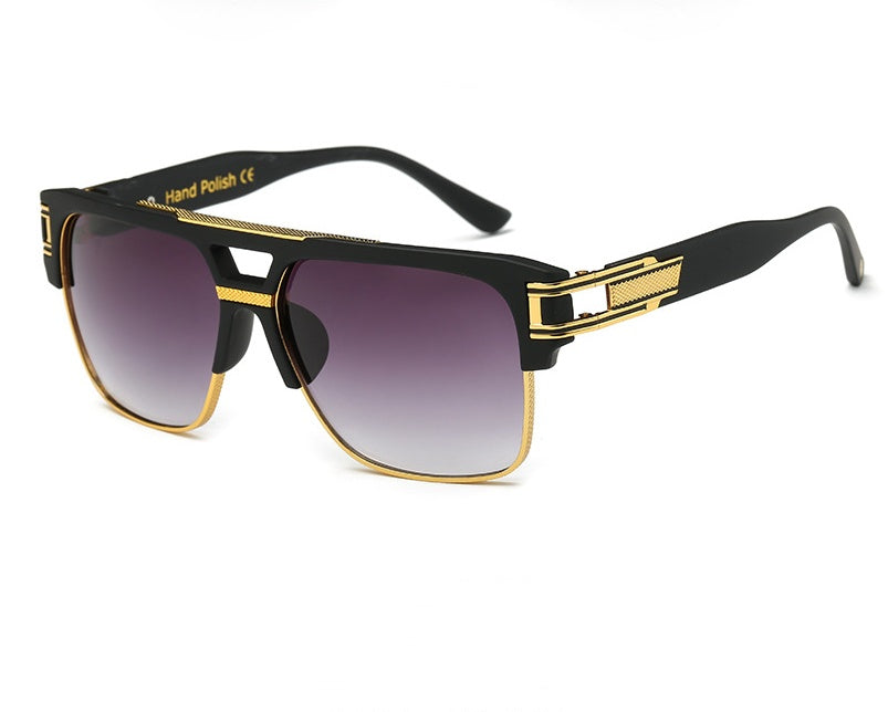 Men And Women Square Retro Colorful Reflective Sunglasses