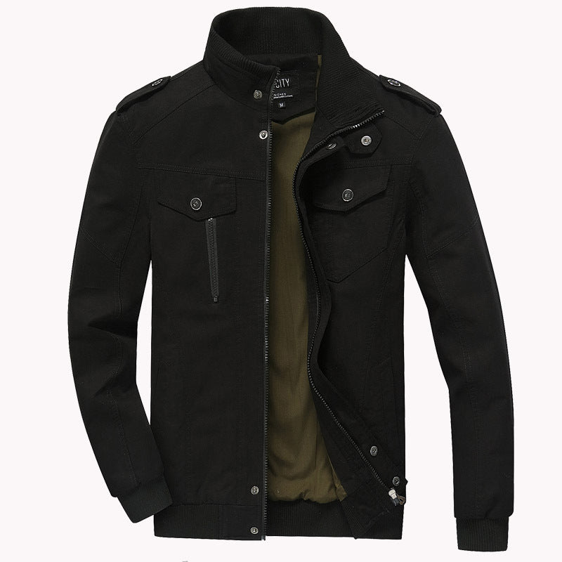 brand jacket men winter army military pilot