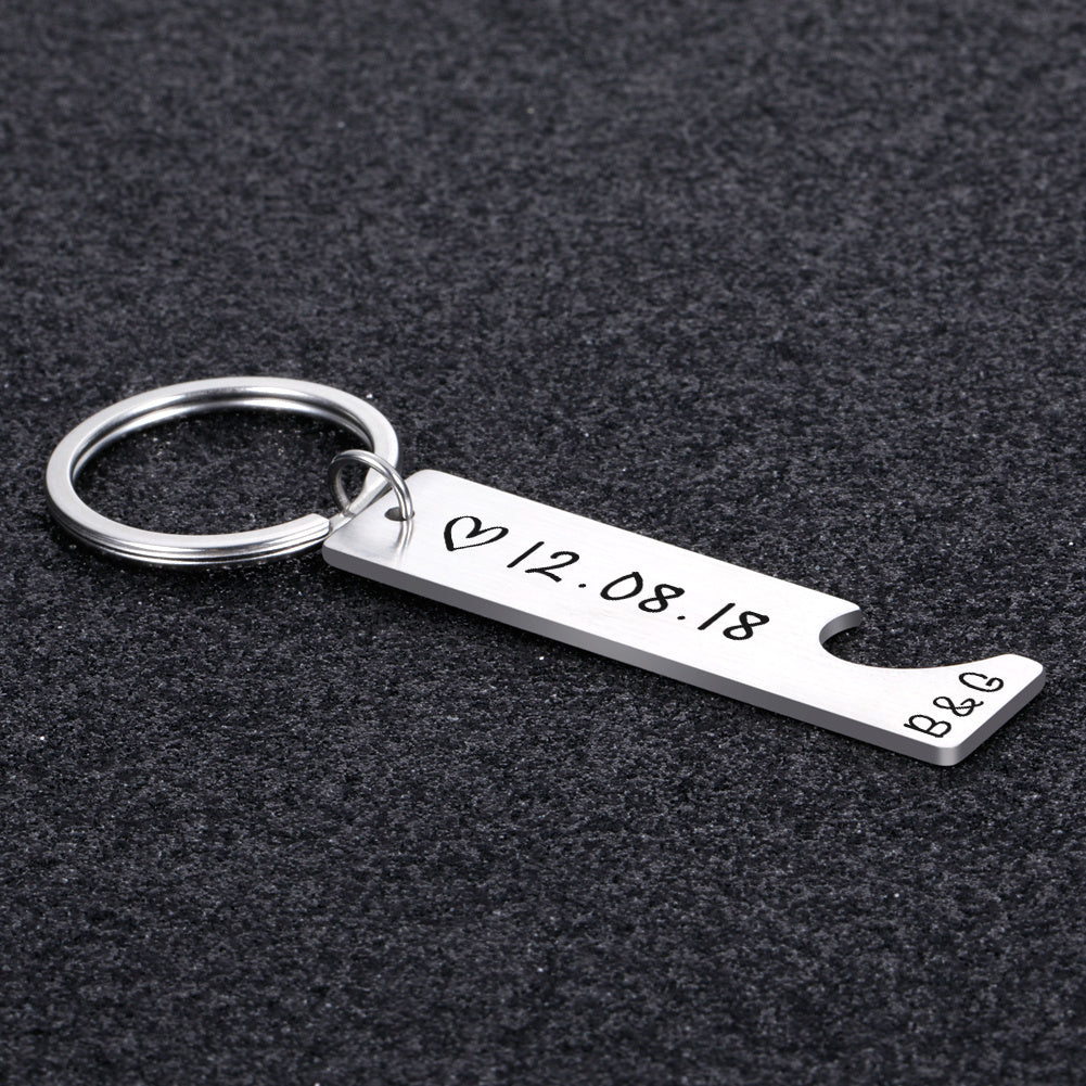Customized Couples Keychain Boyfriend Girlfriend