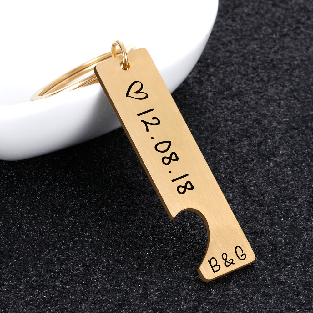 Customized Couples Keychain Boyfriend Girlfriend