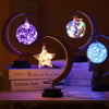 Led Moon Light Wrought Iron Ornament