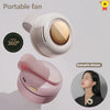 Mini Clip Fan Hanging Waist Neck Fan Girl Electric Air Cooling Fan 900mah USB Leafless Fan 3 Speeds For Outdoor Camping Fishing