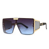 Flat-Top Retro Oversized Frame Sunglasses Wide-Leg Sunglasses Men's flat-top retro oversized frame sunglasses wide-leg sunglasses
