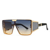 Flat-Top Retro Oversized Frame Sunglasses Wide-Leg Sunglasses Men's flat-top retro oversized frame sunglasses wide-leg sunglasses