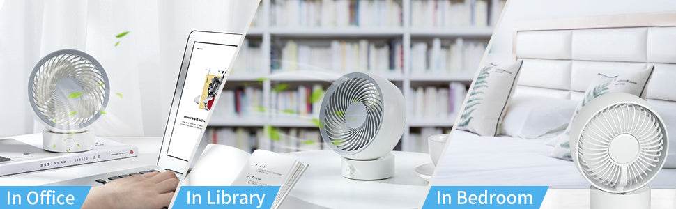 Flash Magic Small Fan Ultra-Quiet Office Desk Usb Charging Fan
