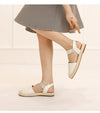 Soft soled Straw Woven Plus Size Shoes, One-legged Lazy Sandals