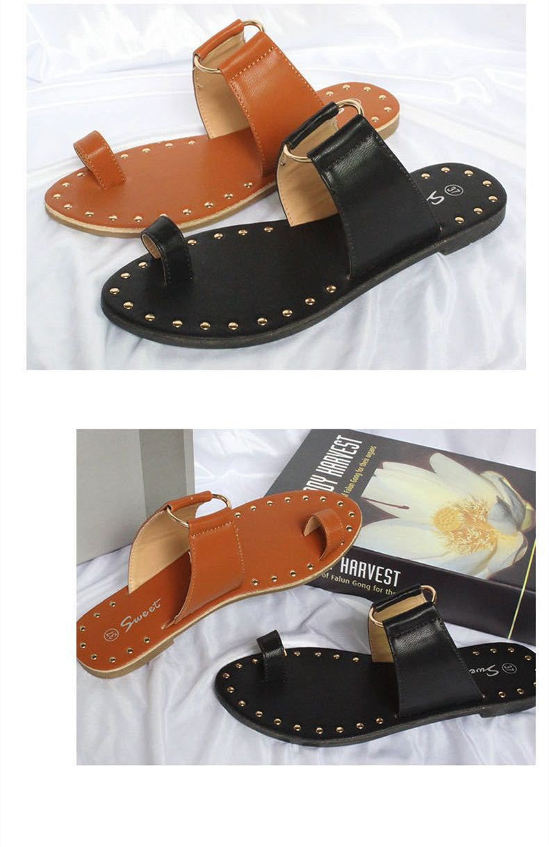 Summer New Woman Slippers Flat Sandals