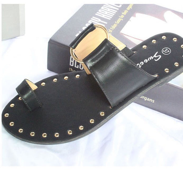Summer New Woman Slippers Flat Sandals