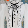 Spring Blouse Women's New Style Western-style Fashion Ruffled Shirt