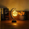 Led Moon Light Wrought Iron Ornament