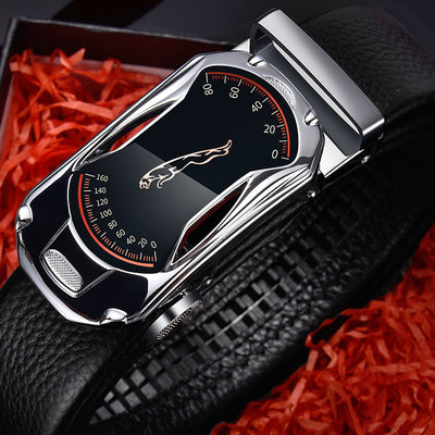 Men's leather belt