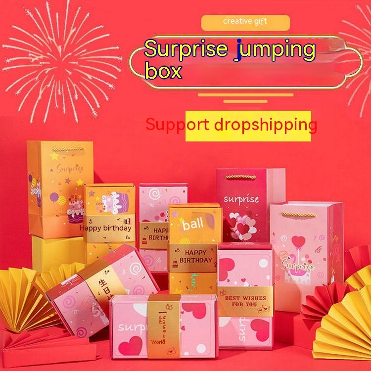 Qixi Valentine's Day Surprise Jump Box Birthday Gift