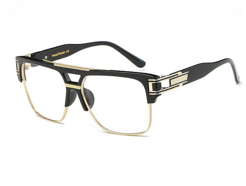 Men And Women Square Retro Colorful Reflective Sunglasses