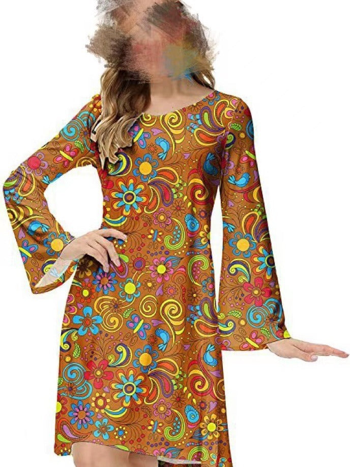 Women, Fashion Autumn Dress With Flowy Design