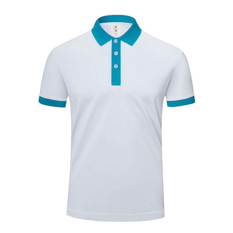 Men's And Women's Business Work Clothes Lapel T-shirt