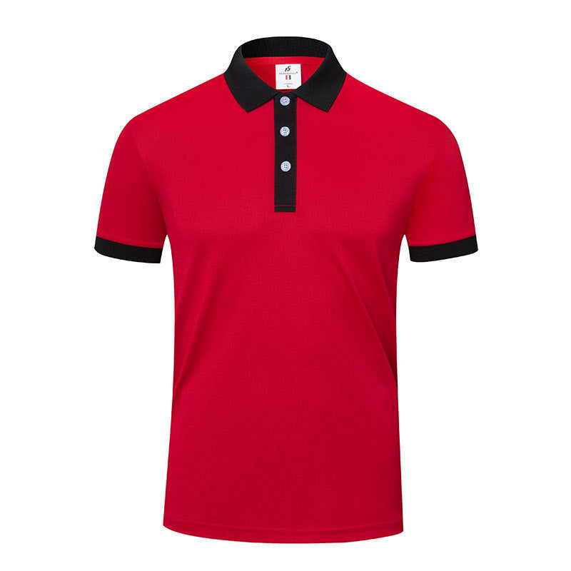 Men's And Women's Business Work Clothes Lapel T-shirt