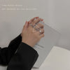 Retro Light Luxury Chain Letter Double-layer Ring Women